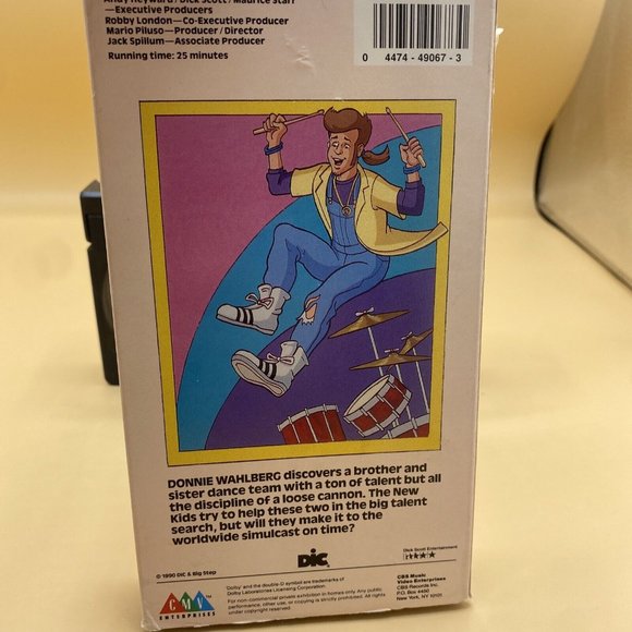 New Kids on the Block NKOTB animated VHS Video Cassette Tape In Step Out o Time. - Picture 5 of 5